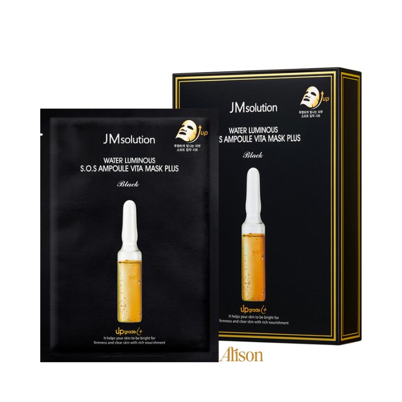 JM Solution Water Luminous S.O.S Ampoule Vita Mask Black